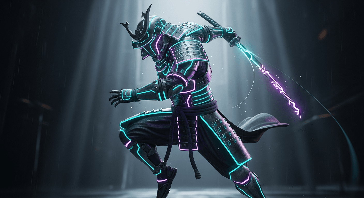 Cyber Samurai 3D Model
